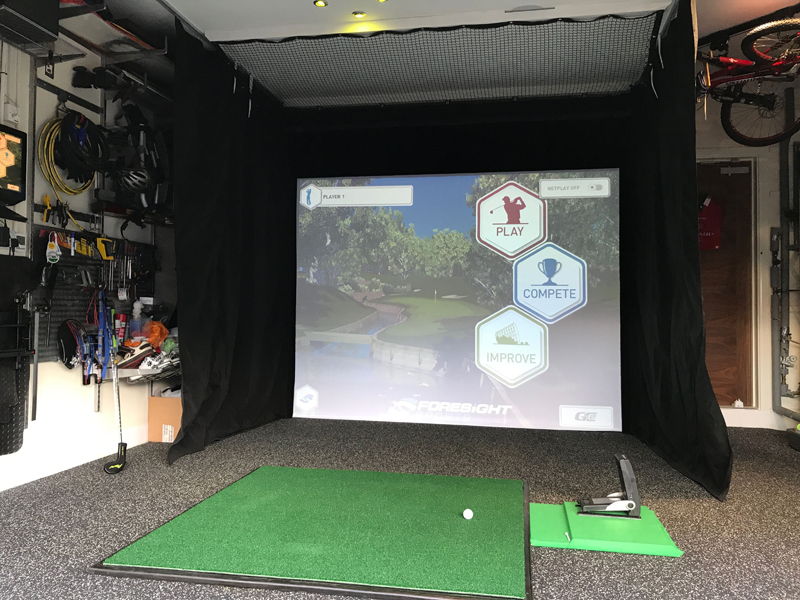 DIY garage sim golfsimforum 80