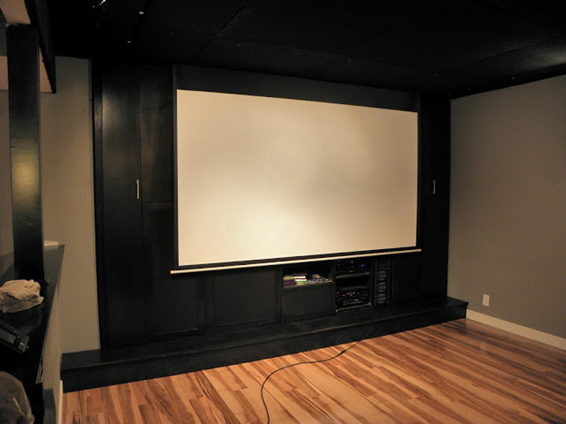 Dual purpose sim theaterscreen 800