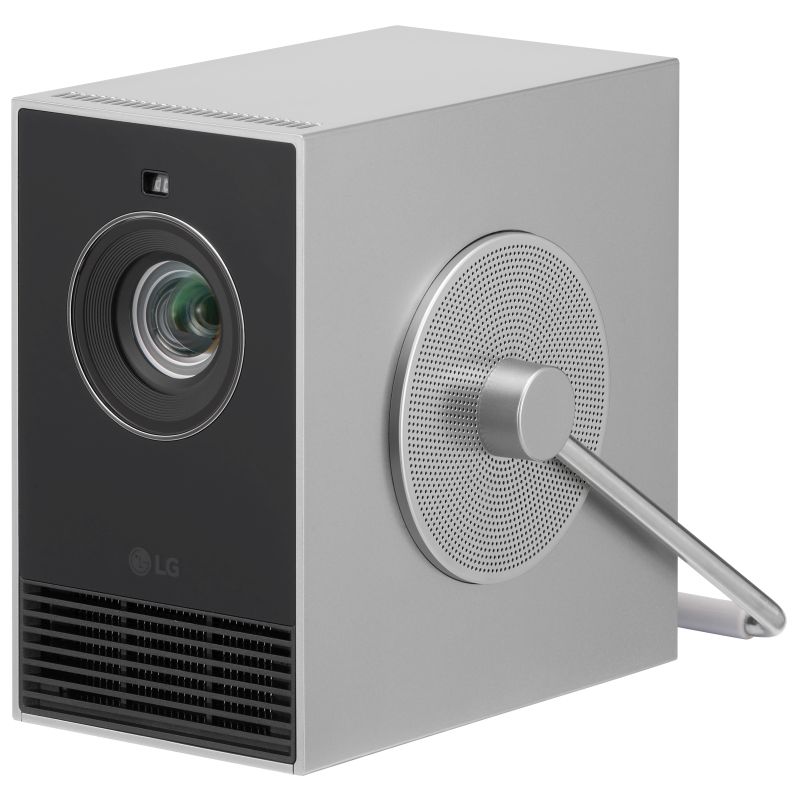 LG CineBeam Q HU710PB front left