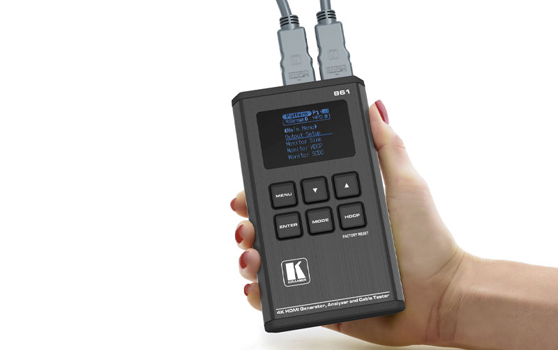 Pattern Generators Article Kramer 18G 4K HDR Handheld